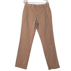 Bob Timberlake Cotton Khaki Flat Front Straight Leg Chino Business Casual Pants